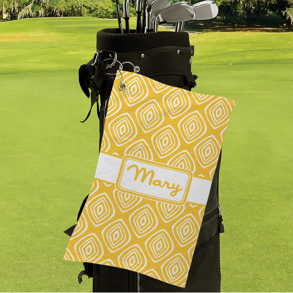 Tribal Diamond Microfiber Golf Towels - Small - LIFESTYLE