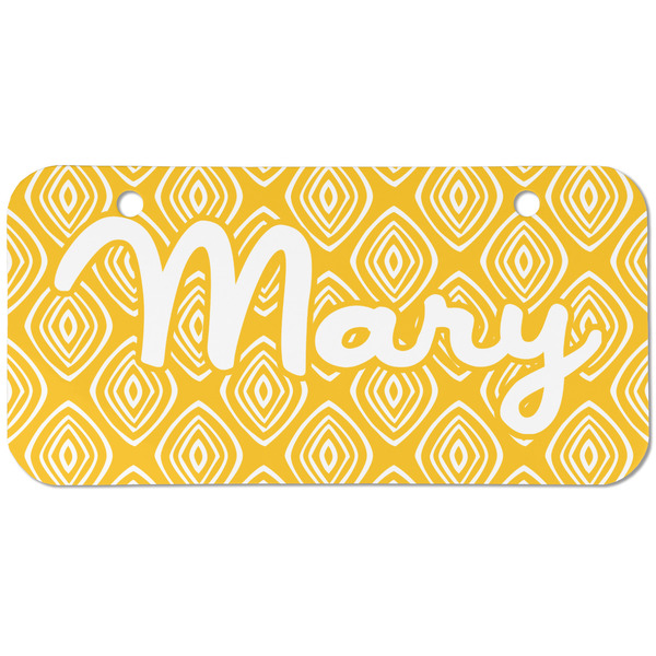 Tribal Diamond Mini Bicycle License Plate - Two Holes