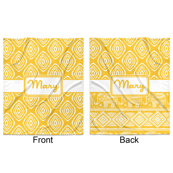 Tribal Diamond Minky Blanket - 50"x60" - Double Sided - Front & Back