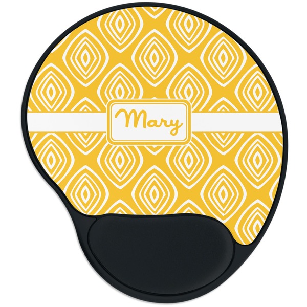 Custom Tribal Diamond Mouse Pad with Wrist Support