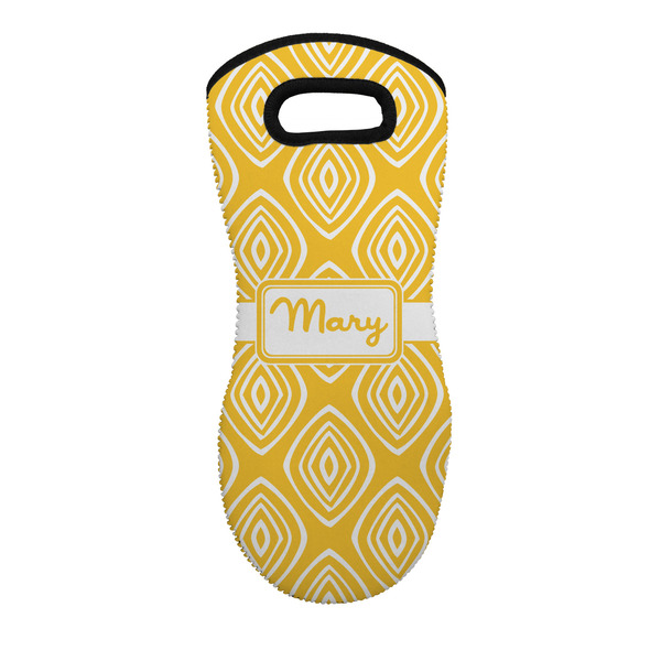 Custom Tribal Diamond Neoprene Oven Mitt w/ Name or Text