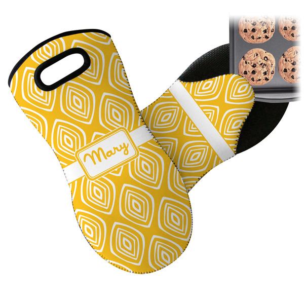Tribal Diamond Neoprene Oven Mitt