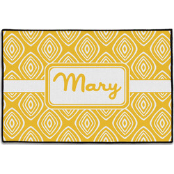 Tribal Diamond Door Mat - 36"x24" (Personalized)