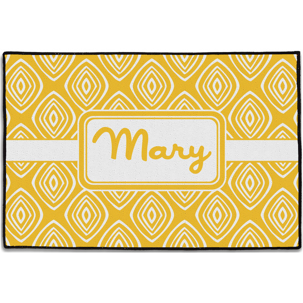 Tribal Diamond Personalized Door Mat - 36x24 (APPROVAL)