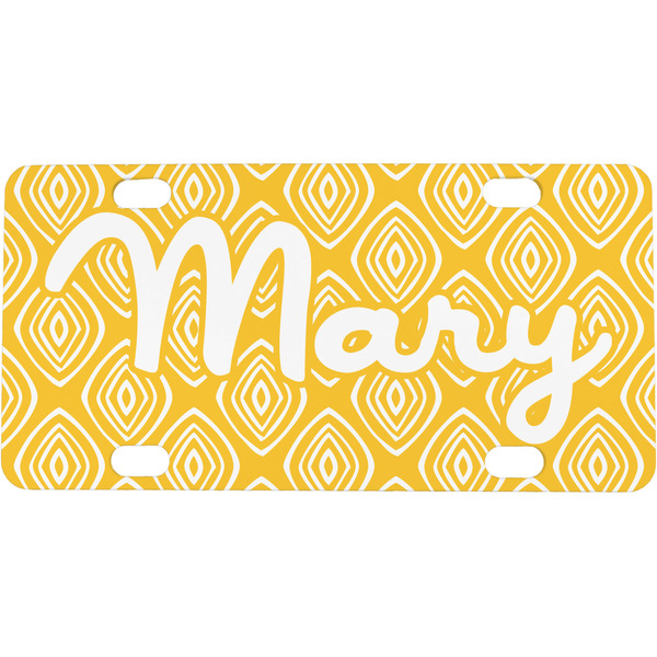 Custom Tribal Diamond Mini/Bicycle License Plate (Personalized)