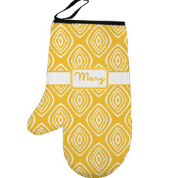 Tribal Diamond Left Oven Mitt (Personalized)