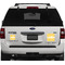 Tribal Diamond Personalized Square Car Magnets on Ford Explorer