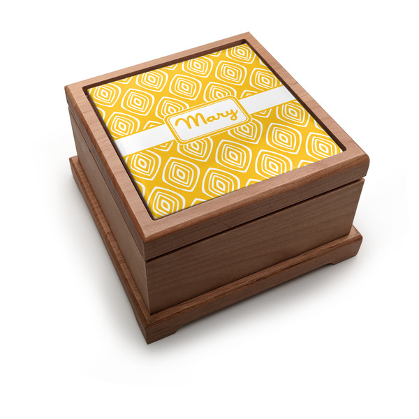 Custom Tribal Diamond Pet Urn w/ Name or Text