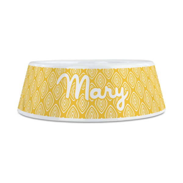 Tribal Diamond Plastic Dog Bowls - Medium - FRONT