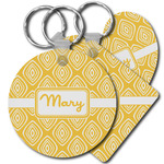 Tribal Diamond Plastic Keychain (Personalized)