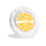 Tribal Diamond Plastic Party Appetizer & Dessert Plates - 6" (Personalized)