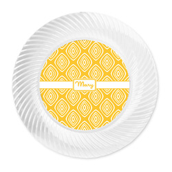 Tribal Diamond Plastic Party Dinner Plates - 10" (Personalized)