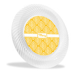 Tribal Diamond Plastic Party Dinner Plates - 10" (Personalized)