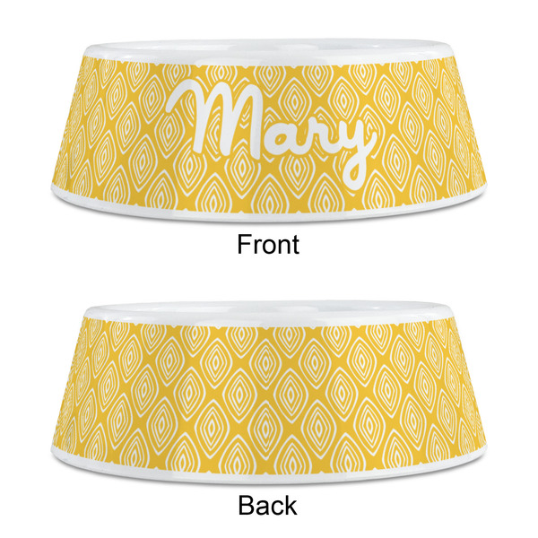 Tribal Diamond Plastic Pet Bowls - Medium - APPROVAL