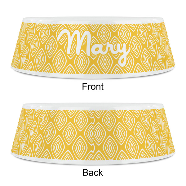 Tribal Diamond Plastic Pet Bowls - Small - APPROVAL