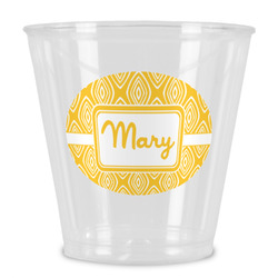 Tribal Diamond Plastic Shot Glass (Personalized)