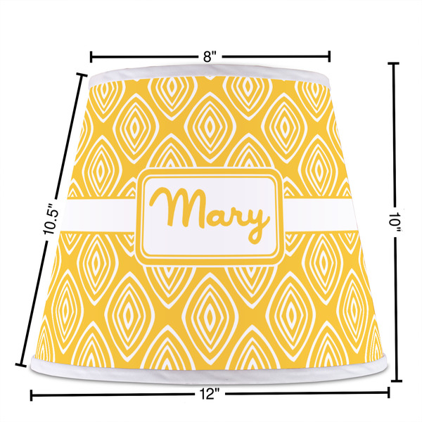 Tribal Diamond Poly Film Empire Lampshade - Dimensions