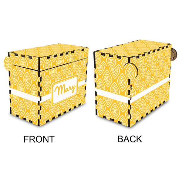 Tribal Diamond Recipe Box - Full Color - Approval