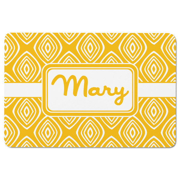 Tribal Diamond Rectangular Fridge Magnet - FRONT