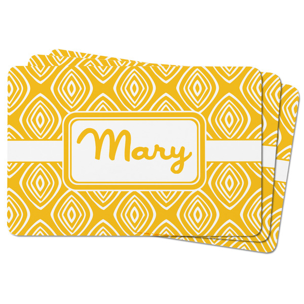 Tribal Diamond Rectangular Fridge Magnet - THREE