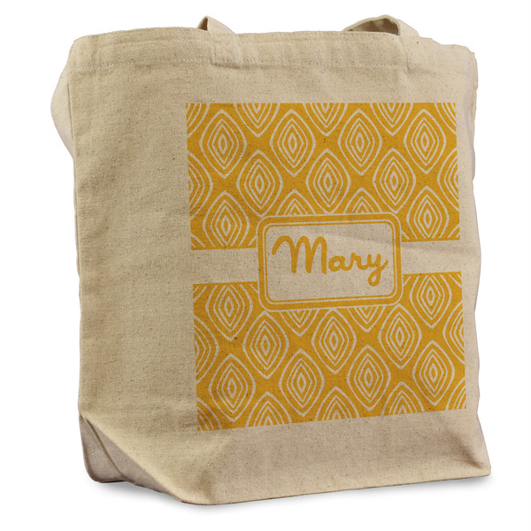 Custom Tribal Diamond Reusable Cotton Grocery Bag - Single (Personalized)