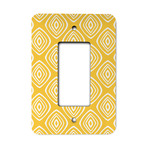 Tribal Diamond Rocker Style Light Switch Cover - Single Switch