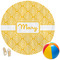 Tribal Diamond Round Beach Towel (Personalized)