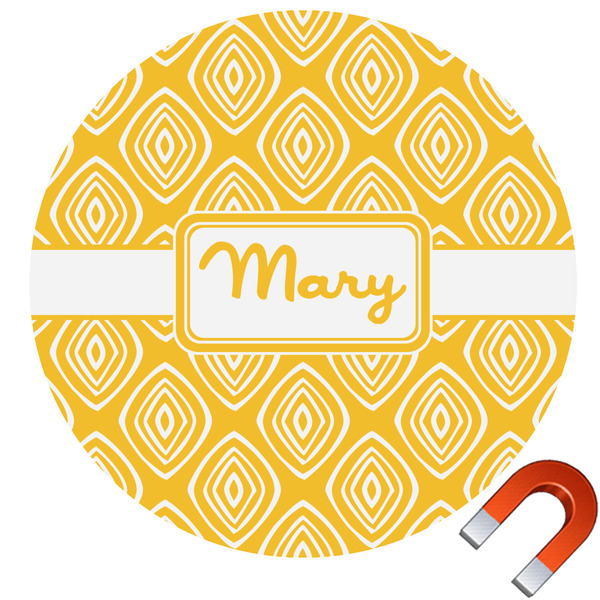 Custom Tribal Diamond Car Magnet (Personalized)