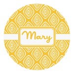 Tribal Diamond Round Decal - XLarge (Personalized)