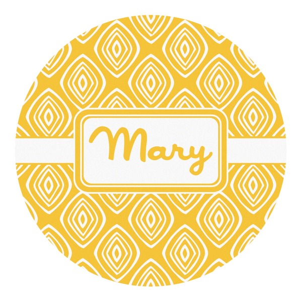 Custom Tribal Diamond Round Decal - Small (Personalized)