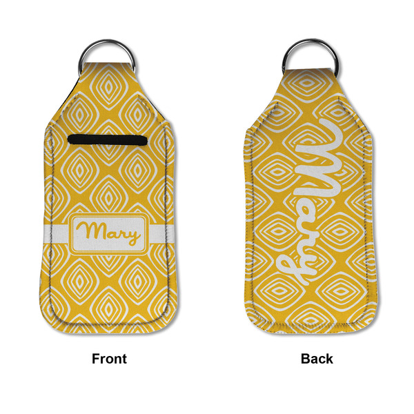 Tribal Diamond Sanitizer Holder Keychain - Large APPROVAL (Flat)