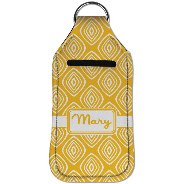 Tribal Diamond Sanitizer Holder Keychain - Large (Front)