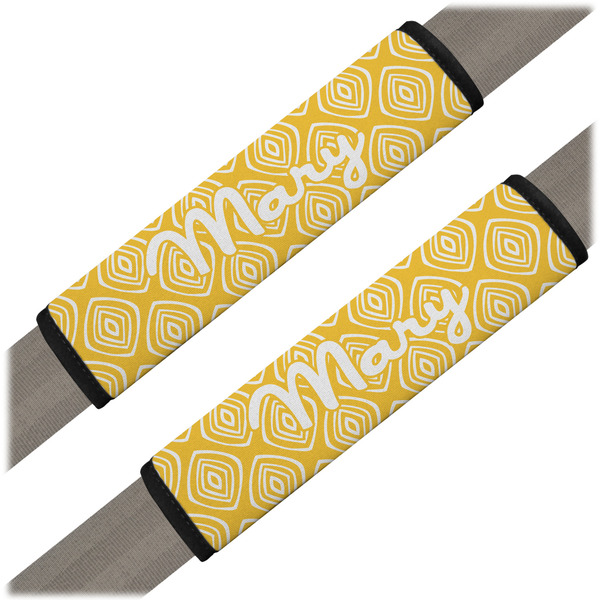 Custom Tribal Diamond Seat Belt Covers (Set of 2) (Personalized)