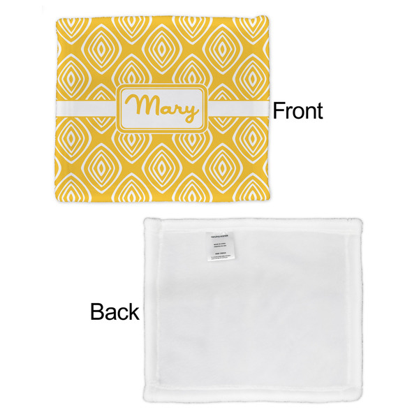 Tribal Diamond Security Blanket - Front & White Back View