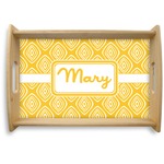 Tribal Diamond Natural Wooden Tray - Small (Personalized)