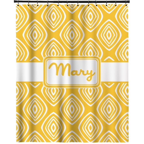 Custom Tribal Diamond Extra Long Shower Curtain - 70"x84" (Personalized)
