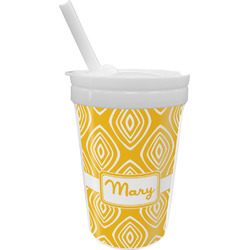 Tribal Diamond Sippy Cup with Straw (Personalized)