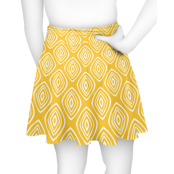 Tribal Diamond Skater Skirt - Back