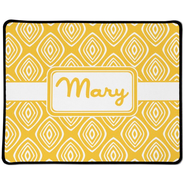 Custom Tribal Diamond Large Gaming Mouse Pad - 12.5" x 10" (Personalized)