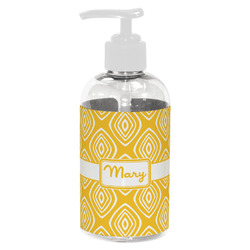 Tribal Diamond Plastic Soap / Lotion Dispenser (8 oz - Small - White) (Personalized)