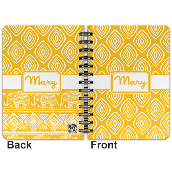 Tribal Diamond Spiral Journal 5 x 7 - Apvl