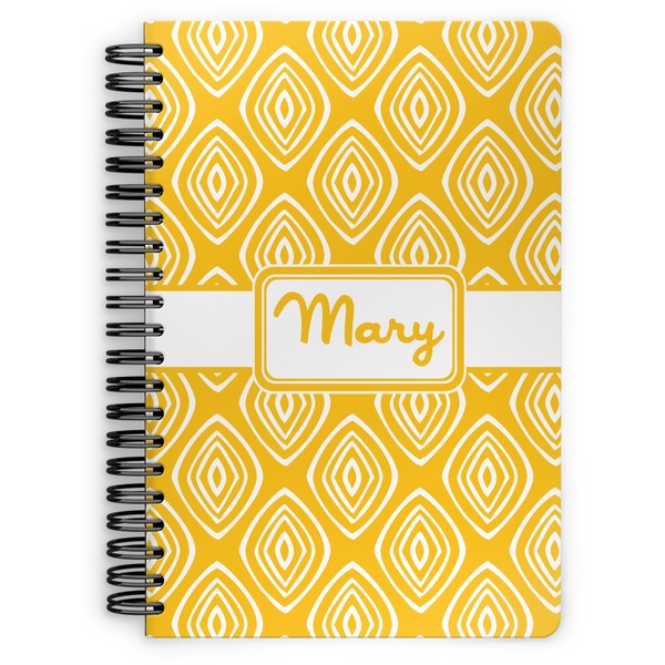 Custom Tribal Diamond Spiral Notebook (Personalized)