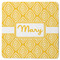 Tribal Diamond Square Rubber Backed Coaster (Personalized)
