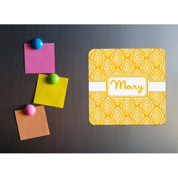 Tribal Diamond Square Fridge Magnet - LIFESTYLE