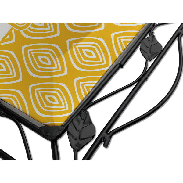 Tribal Diamond Square Trivet - Detail