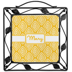 Tribal Diamond Square Trivet (Personalized)