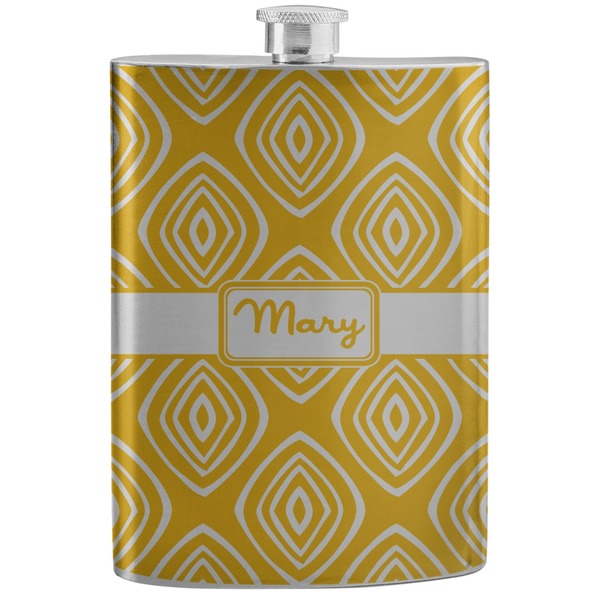 Custom Tribal Diamond Stainless Steel Flask (Personalized)