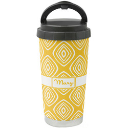 Tribal Diamond Stainless Steel Coffee Tumbler (Personalized)