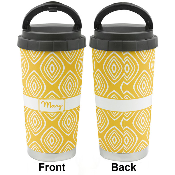 Tribal Diamond Stainless Steel Travel Cup - Apvl