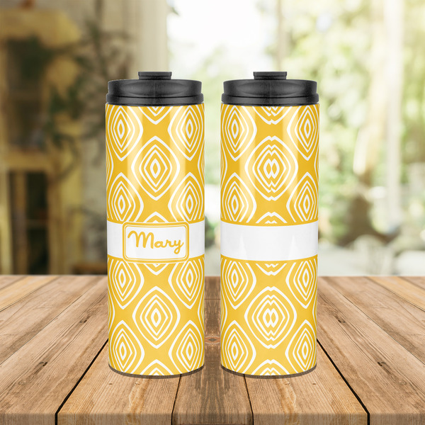 Tribal Diamond Stainless Steel Tumbler - Lifestyle